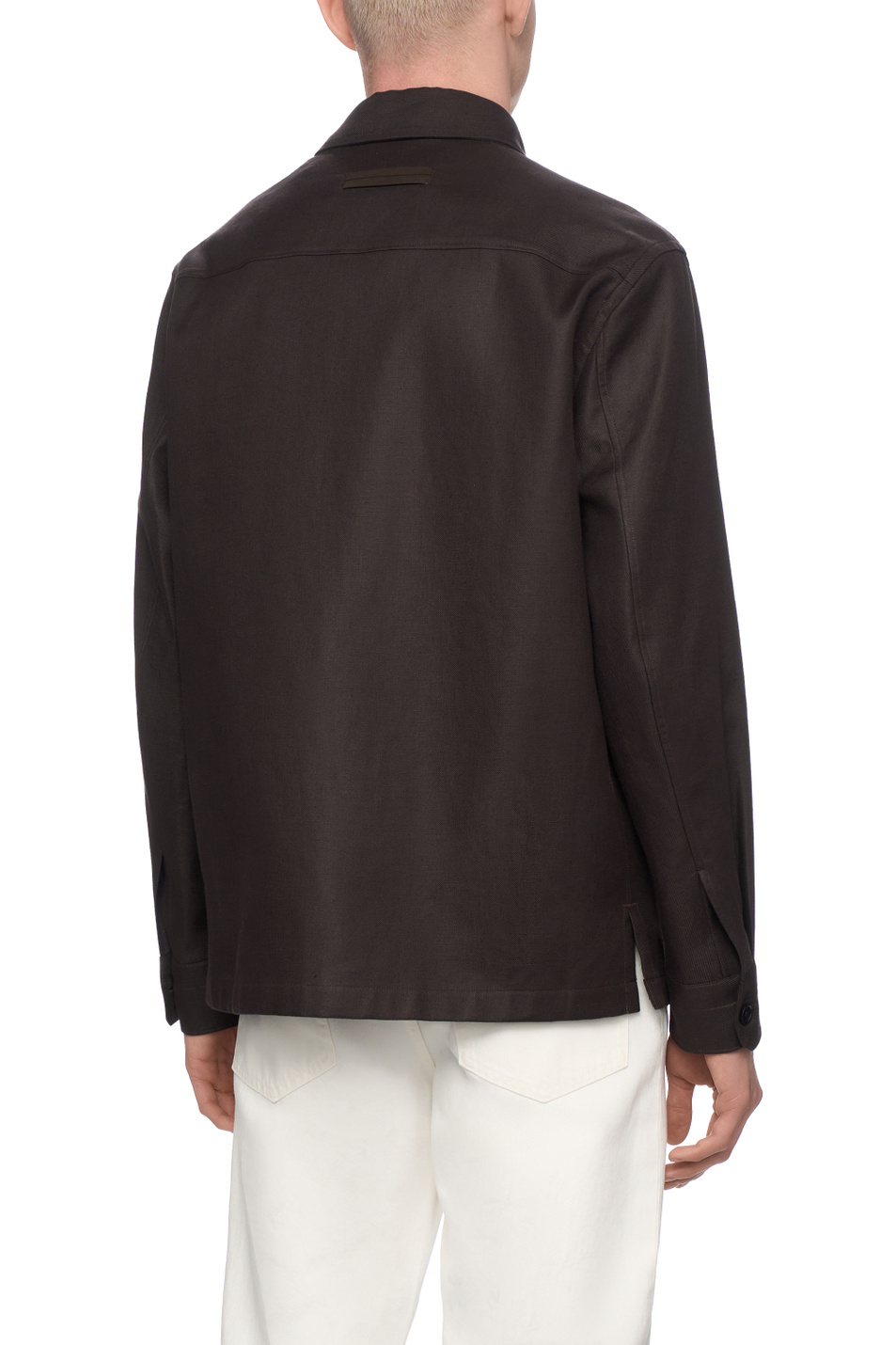 Мужской Zegna Рубашка из льна (цвет ), артикул UFV60A9-SOT10B-M09G | Фото 5