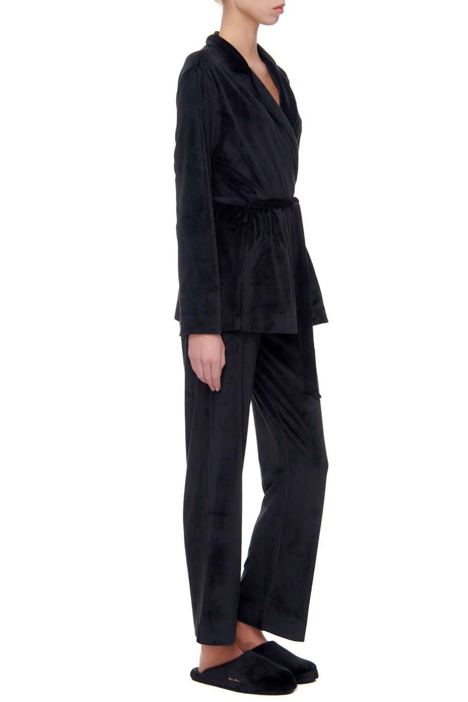 Emporio Armani Велюровый костюм с поясом (цвет ), артикул 164514-1A260 | Фото 4