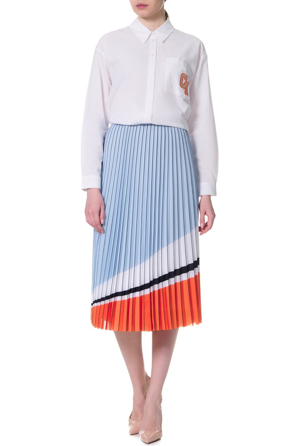Женский Comma Рубашка с вышивкой на кармане (цвет ), артикул 88.203.11.X167 | Фото 3