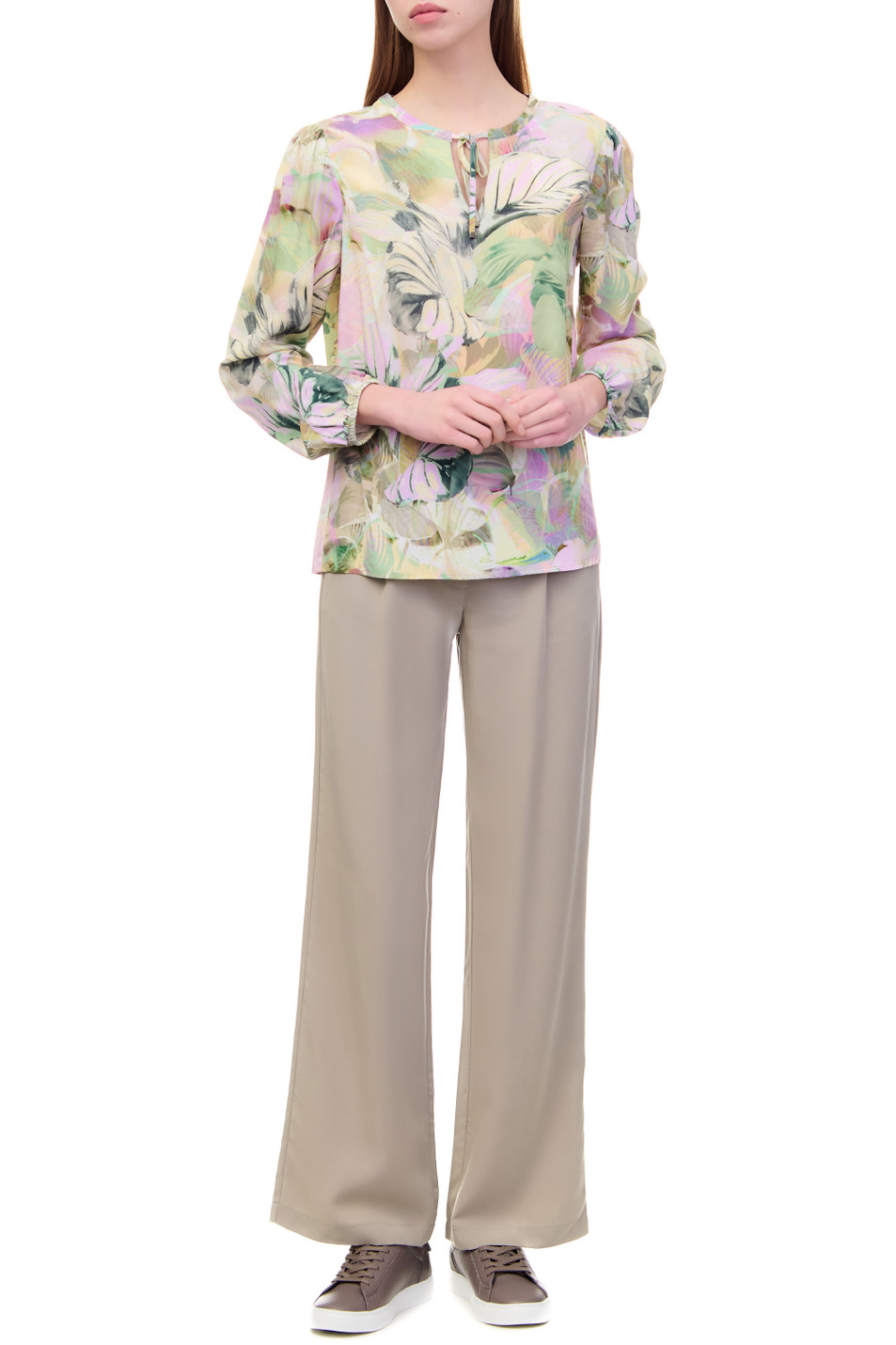 Женский LeComte Блузка с цветочным принтом (цвет ), артикул 50-613102 | Фото 3
