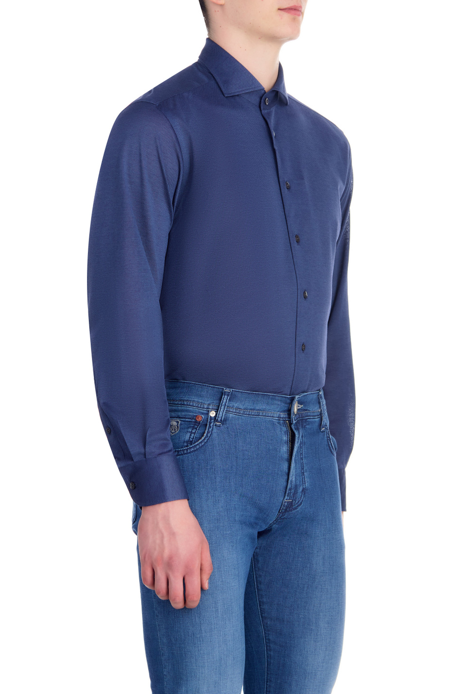 Мужской Corneliani Рубашка из натурального хлопка (цвет ), артикул 91P112-3111213 | Фото 3