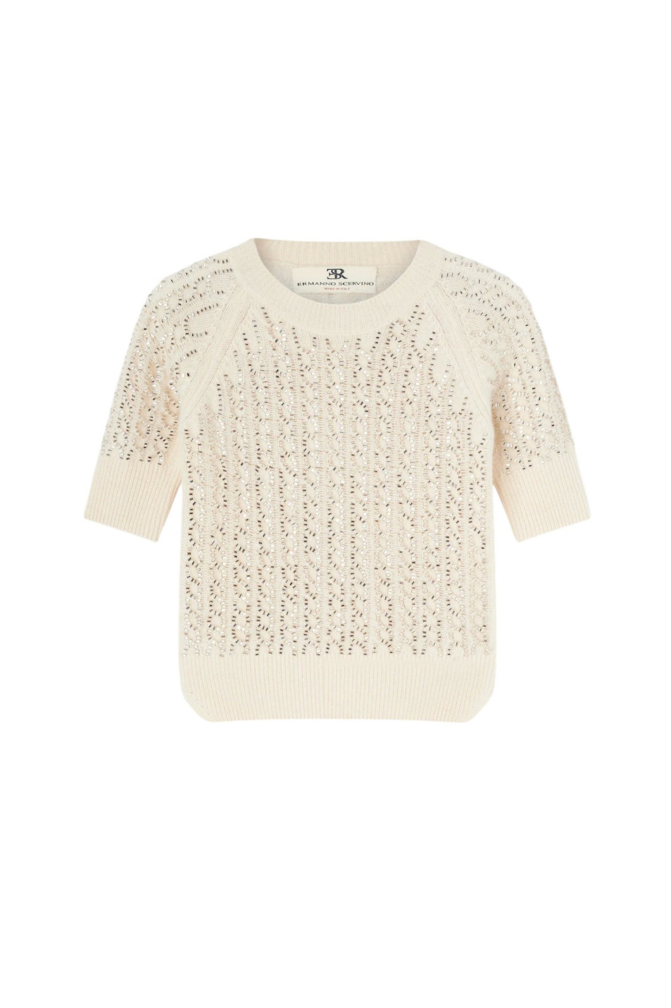 Женский ERMANNO SCERVINO Джемпер из шерсти и кашемира (цвет ), артикул D475L701CTBBW | Фото 1