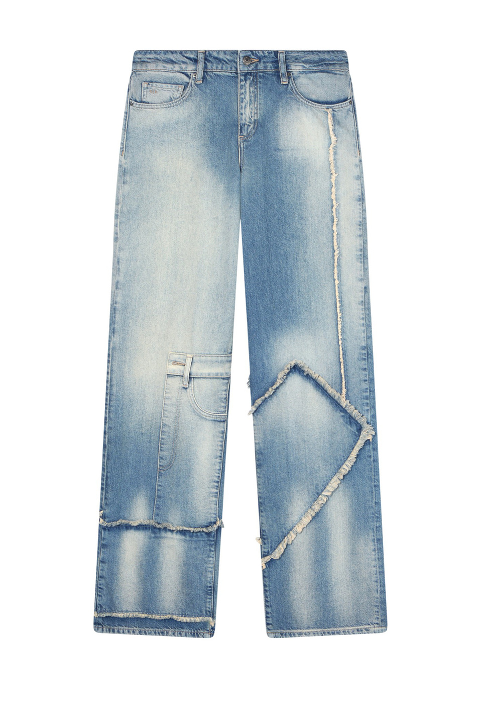 Женский Armani Exchange Джинсы из хлопка с бахромой (цвет ), артикул XW000056-AF19656 | Фото 1