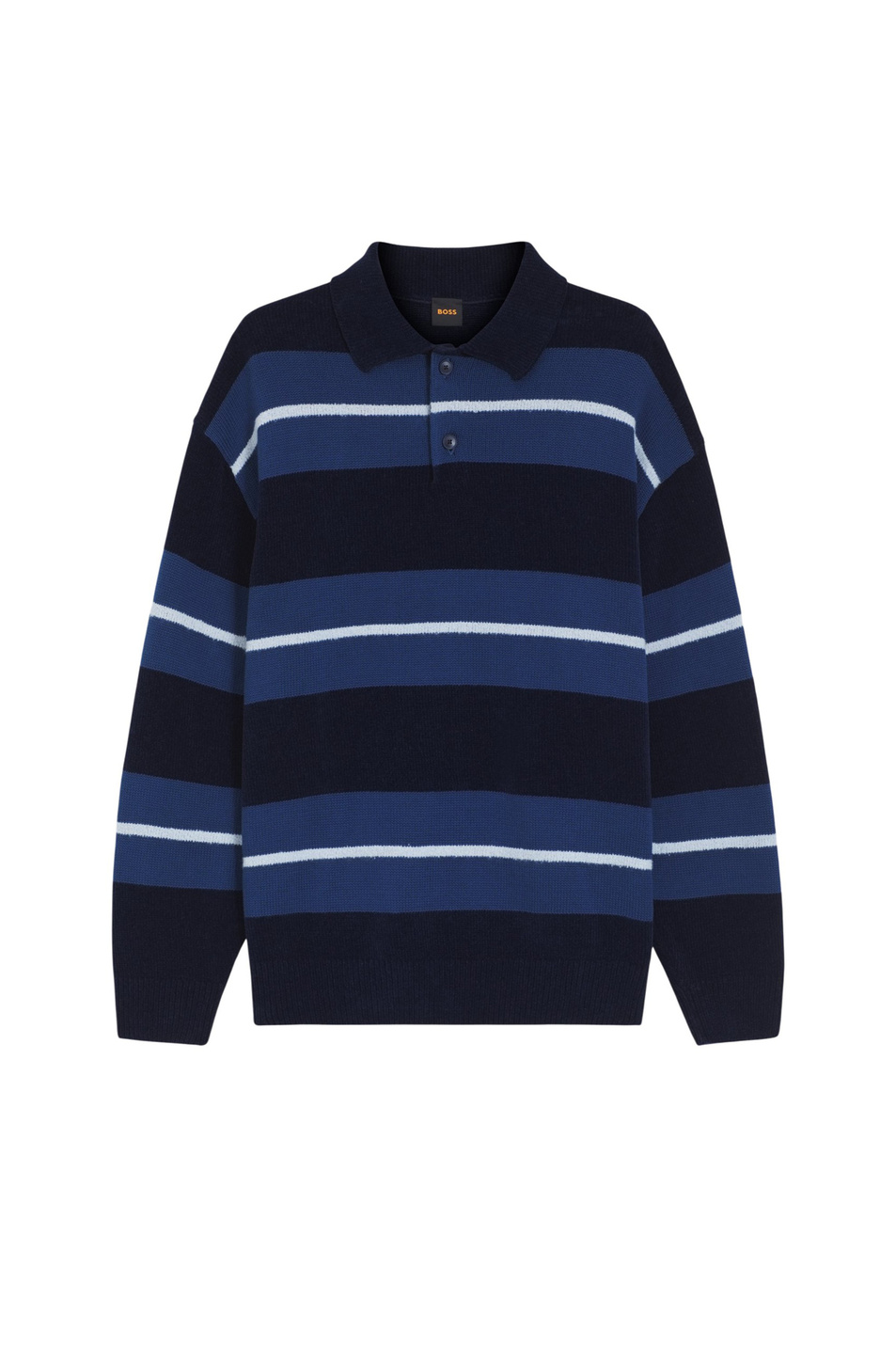 Мужской BOSS Джемпер-поло Amburgh в полоску (цвет ), артикул 50555857 | Фото 1