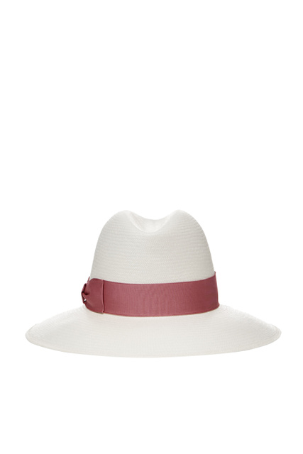 Шляпа с широкой лентой|Основной цвет:Бордовый|Артикул:231979 | Фото 1