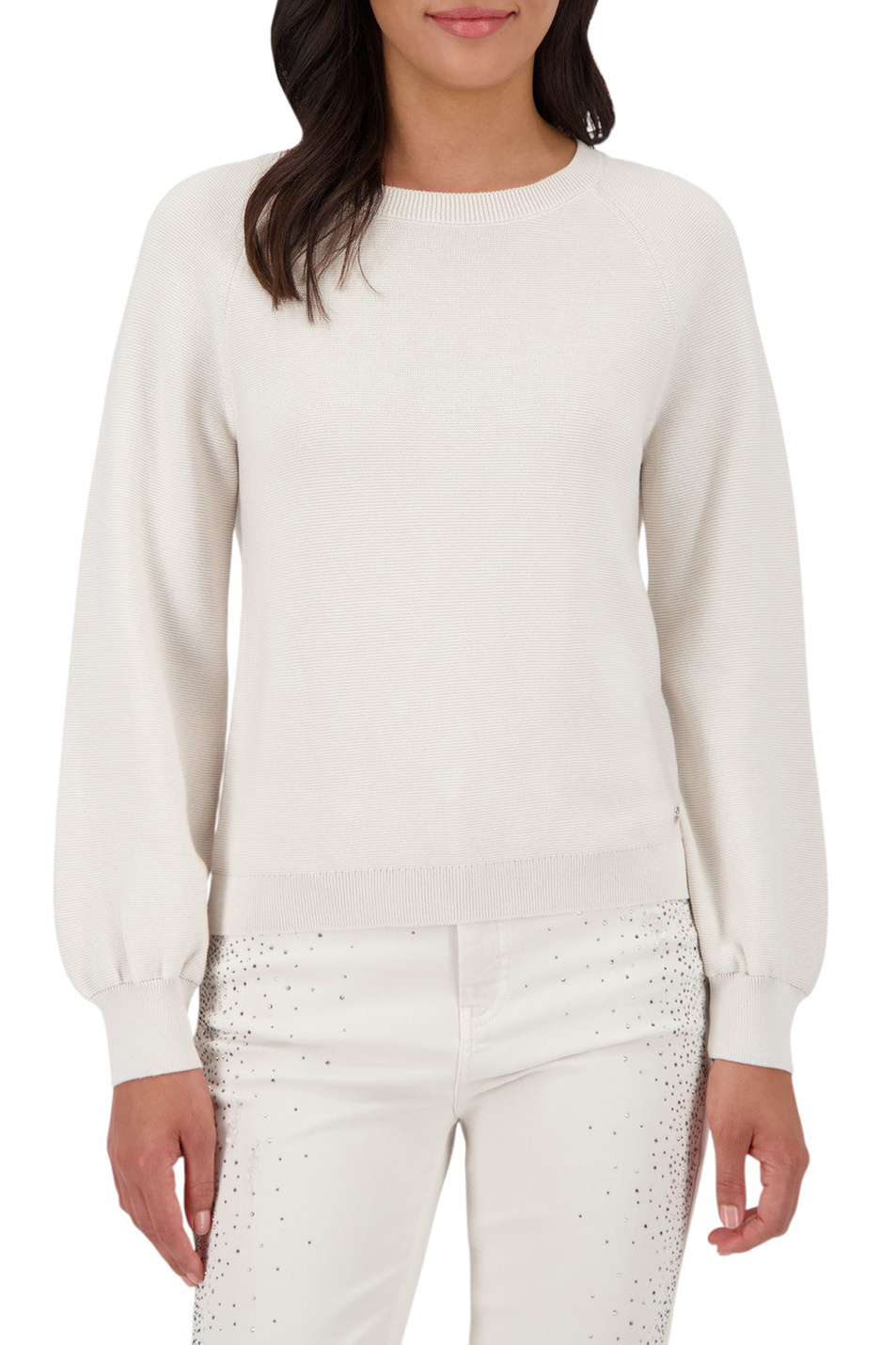 Джемпер из хлопка|Основной цвет:Белый Женский Monari Джемпер из хлопка (цвет ), артикул 809126 | Фото 4