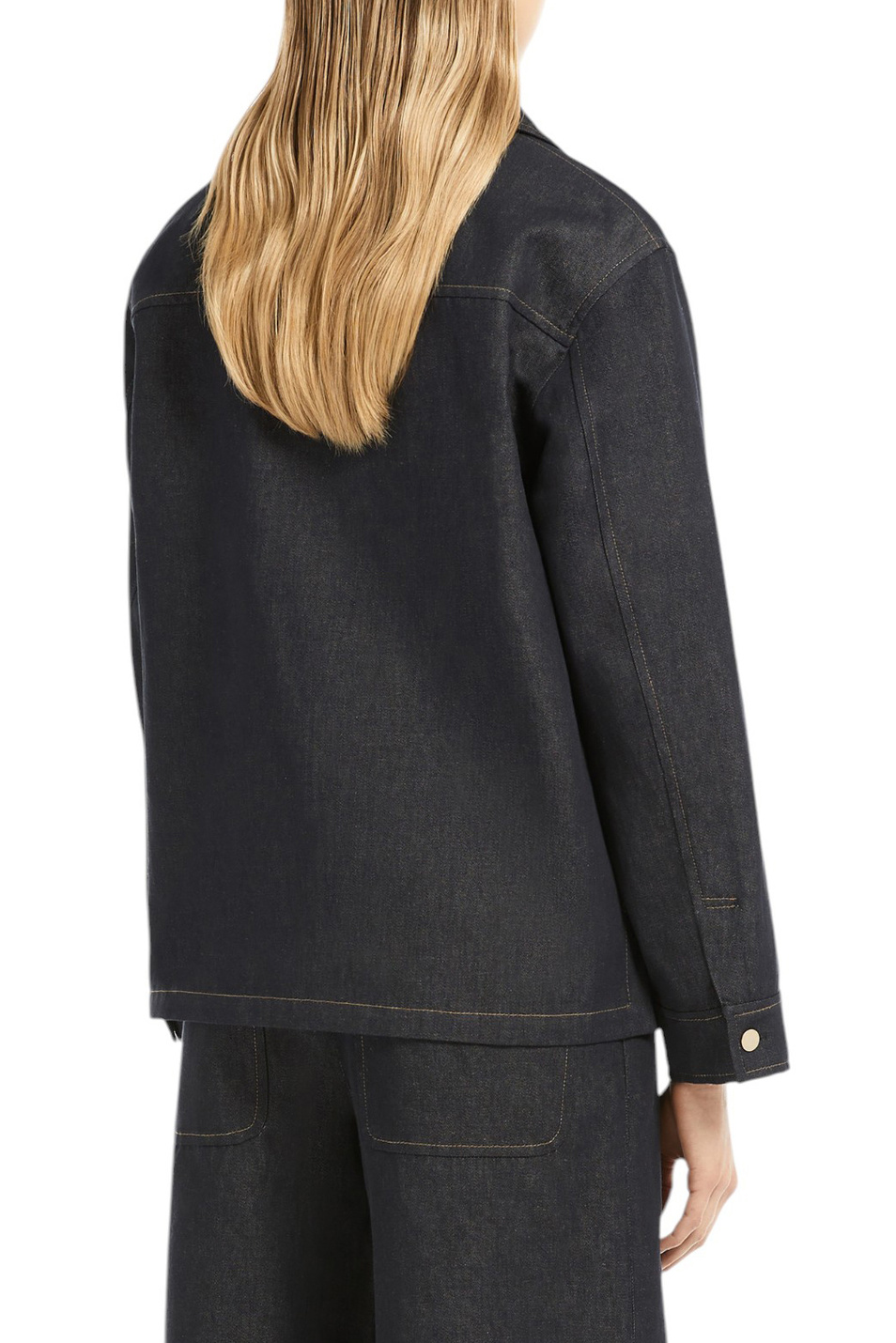 Женский Max Mara Блузка AMICO из хлопка и льна (цвет ), артикул 2516191031 | Фото 4