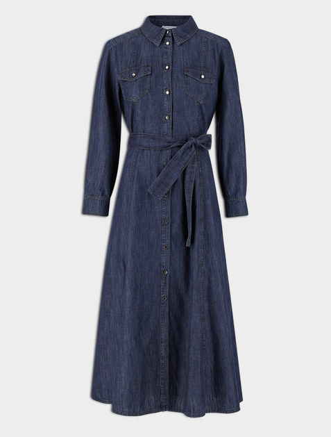 iBLUES Джинсовое платье-рубашка COROLLA (Синий цвет), артикул 72212211 | Фото 1
