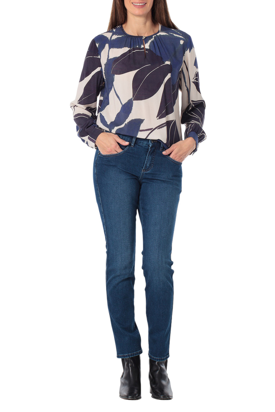 Женский Gerry Weber Блузка с принтом (цвет ), артикул N61003 | Фото 3