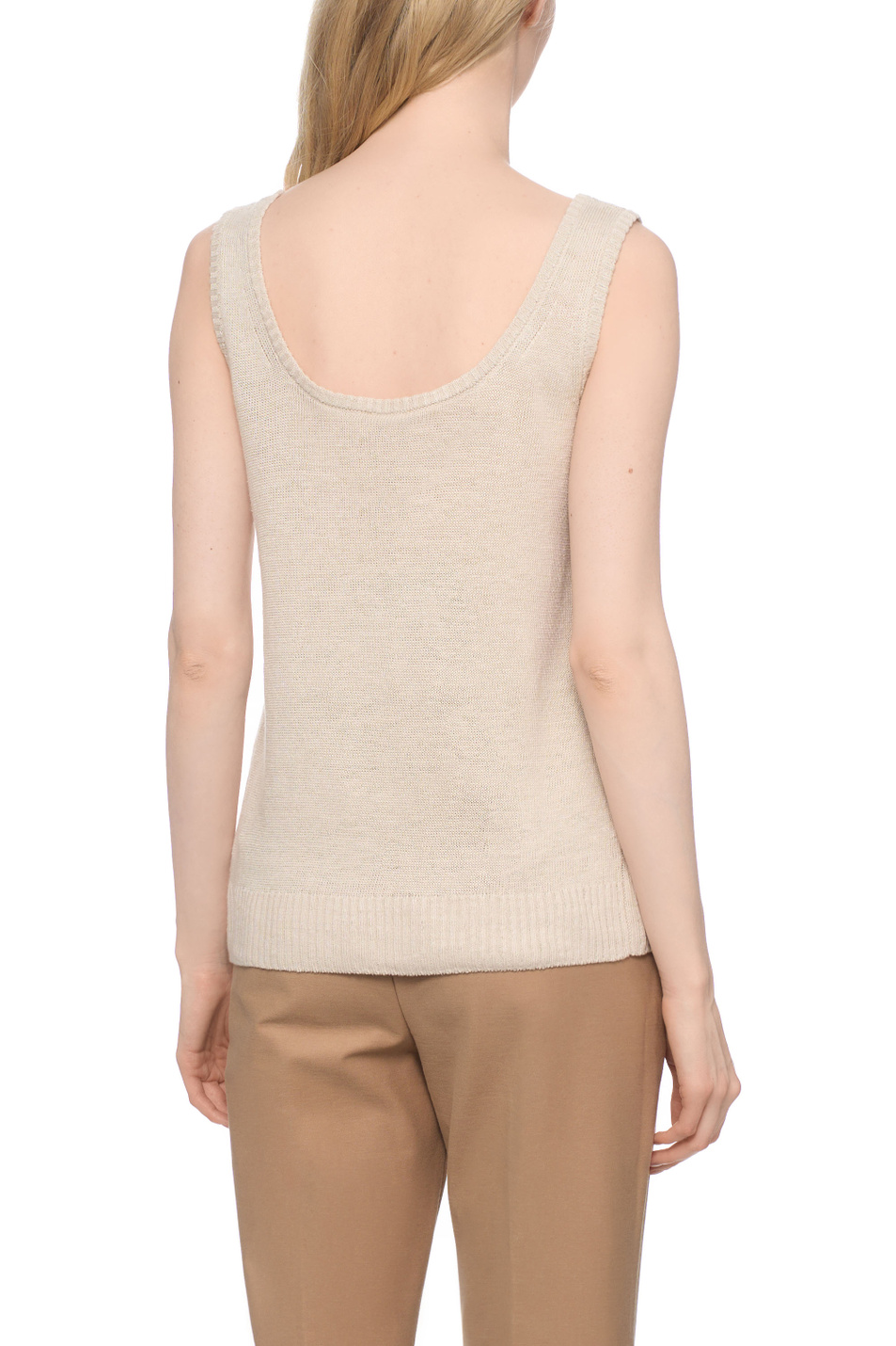 Женский Max Mara Топ BACCANO из льна (цвет ), артикул 2516361058 | Фото 5