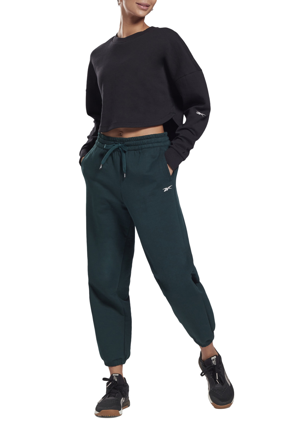 Женский Reebok Спортивные брюки DreamBlend Cotton Knit (цвет ), артикул GI6772 | Фото 2
