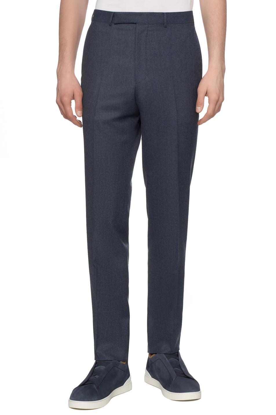 Брюки из шерсти|Основной цвет:Синий Мужской Zegna Брюки из шерсти (цвет ), артикул 230F17A2-75TB12-6R | Фото 4