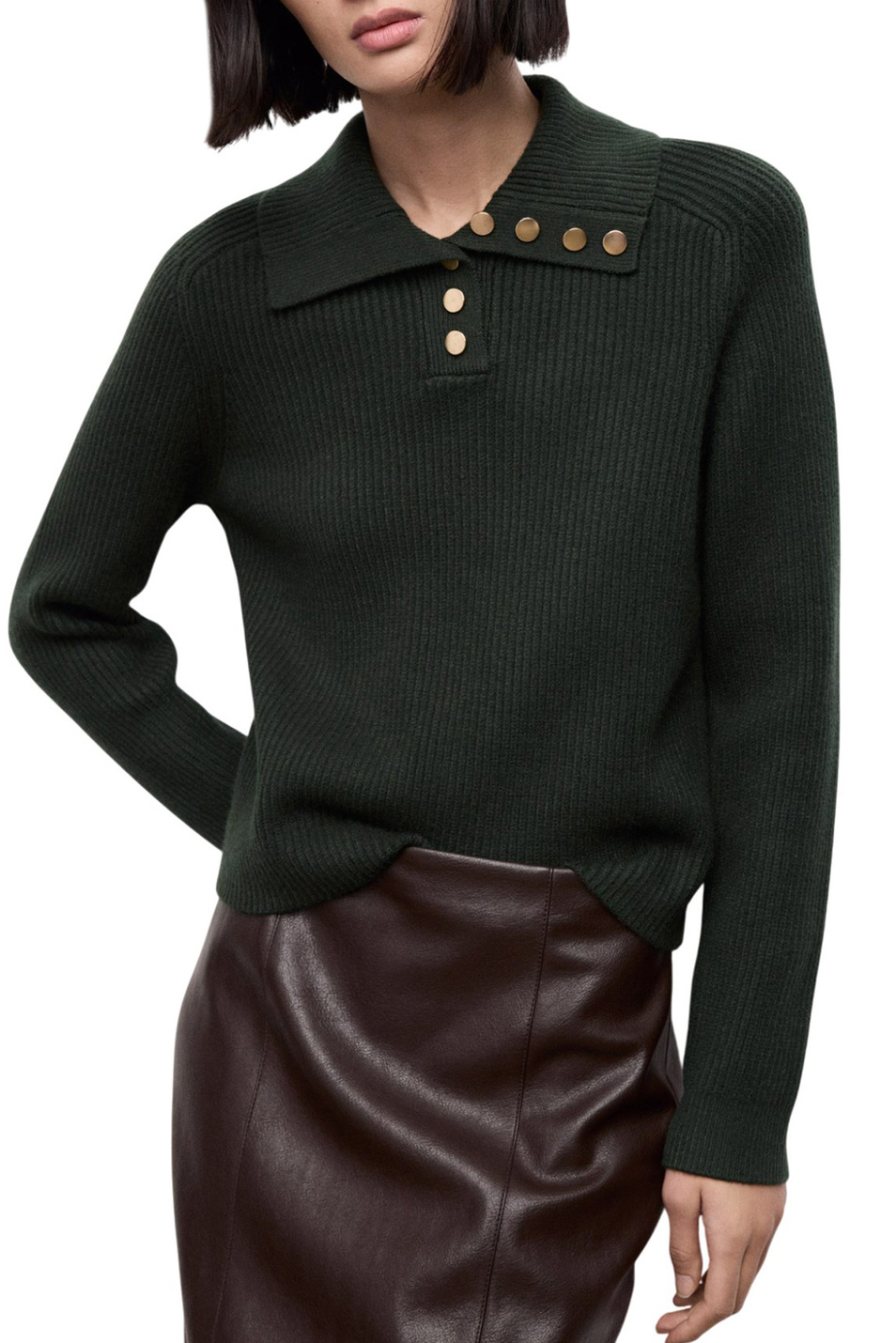 Женский Mango Джемпер поло BOTORI (цвет ), артикул 17007786 | Фото 3