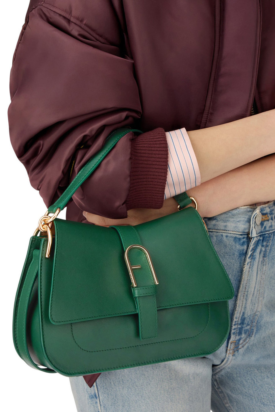 Женский Furla Сумка FLOW из натуральной кожи (цвет ), артикул WB00996-BX2045 | Фото 5