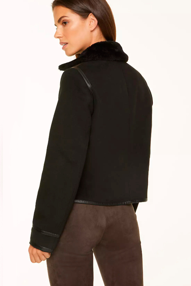 Comma Укороченная куртка с воротником из искусственного меха (цвет ), артикул 81.009.51.2250 | Фото 4