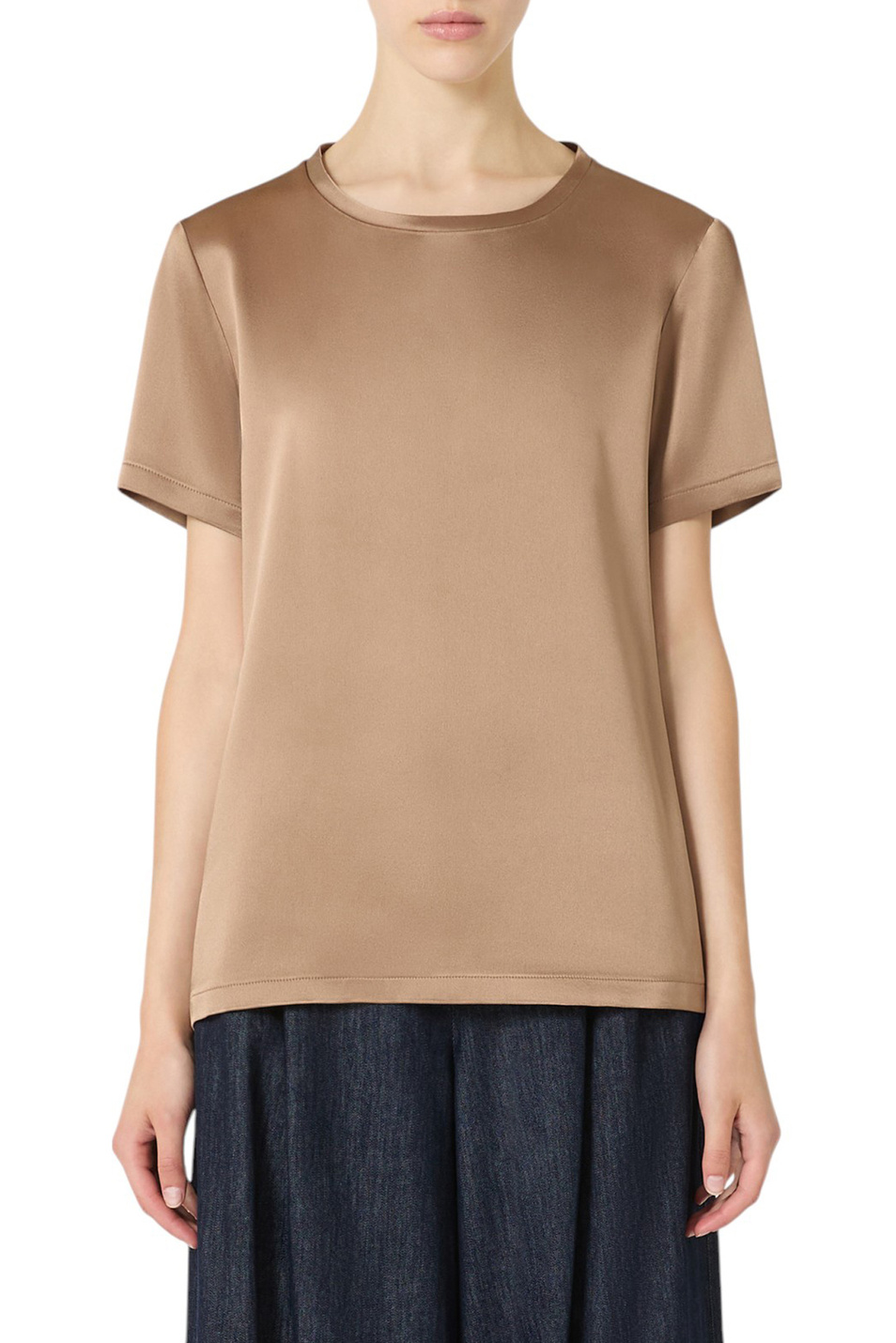 Женский Max Mara Блузка REBECCA из атласа (цвет ), артикул 2529166021 | Фото 4