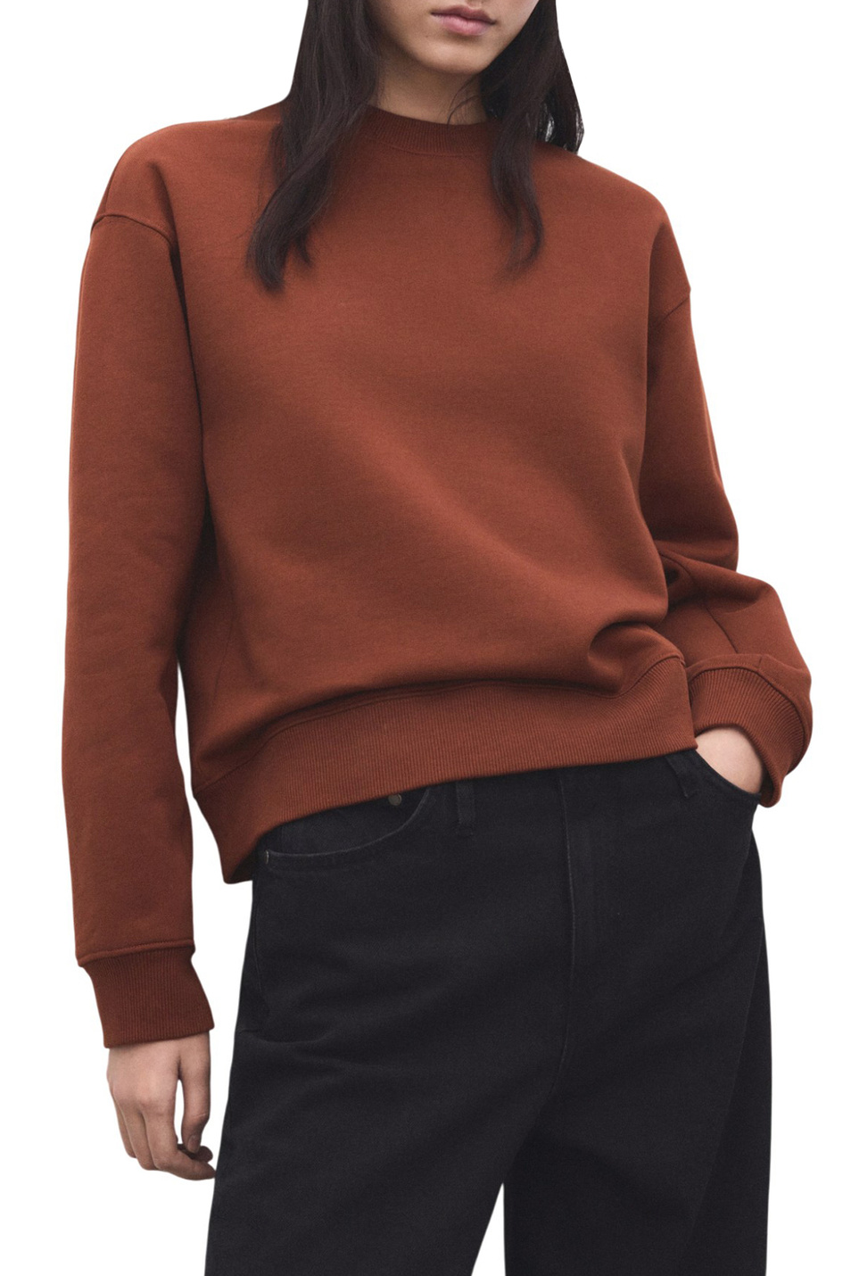 Женский Mango Свитшот LEXA из хлопка (цвет ), артикул 27051338 | Фото 3