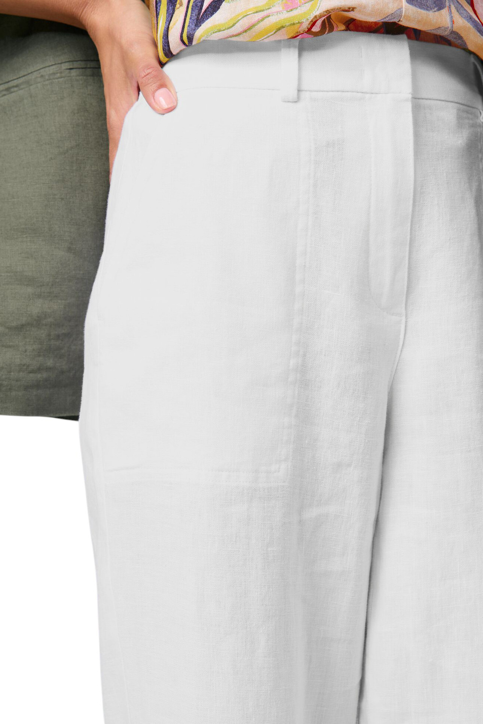 Брюки из льна|Основной цвет:Белый Женский Gerry Weber Брюки из льна (цвет ), артикул 520032-31235 | Фото 5