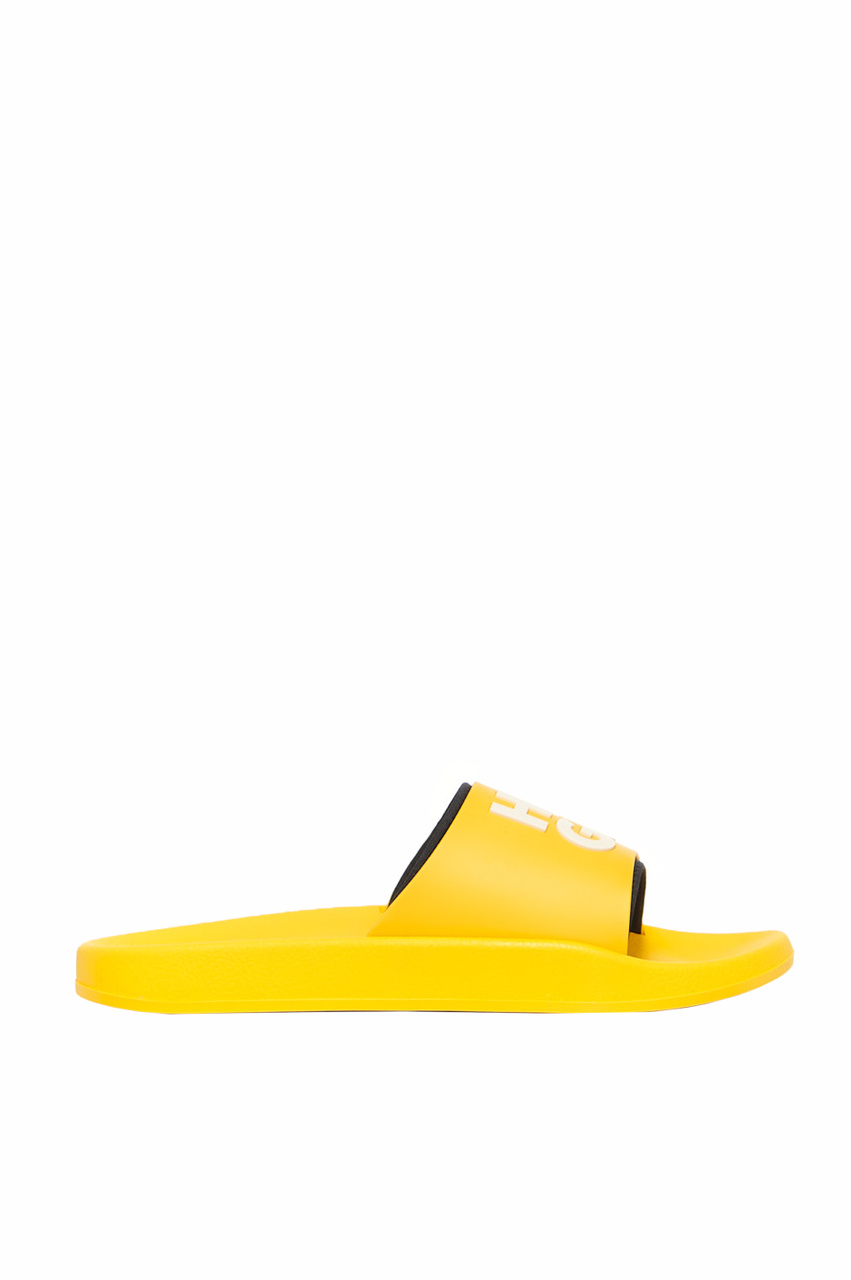 Шлепанцы с логотипом|Основной цвет:Желтый|Артикул:50497864 | Фото 1