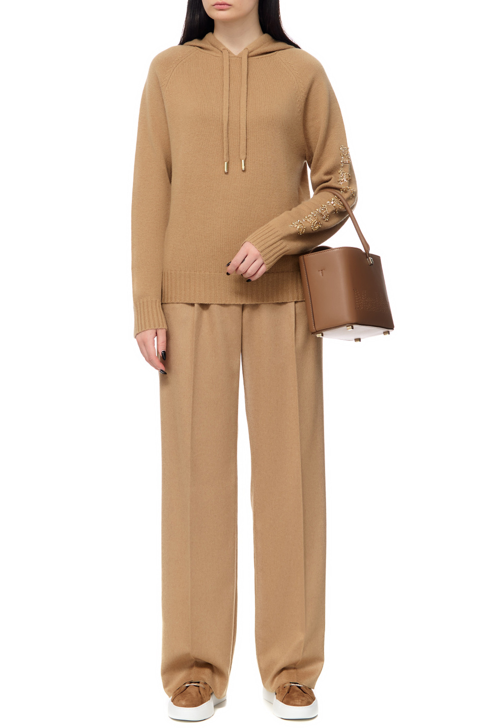 Женский Max Mara Брюки SAND из верблюжьей шерсти (цвет ), артикул 2311361639 | Фото 3