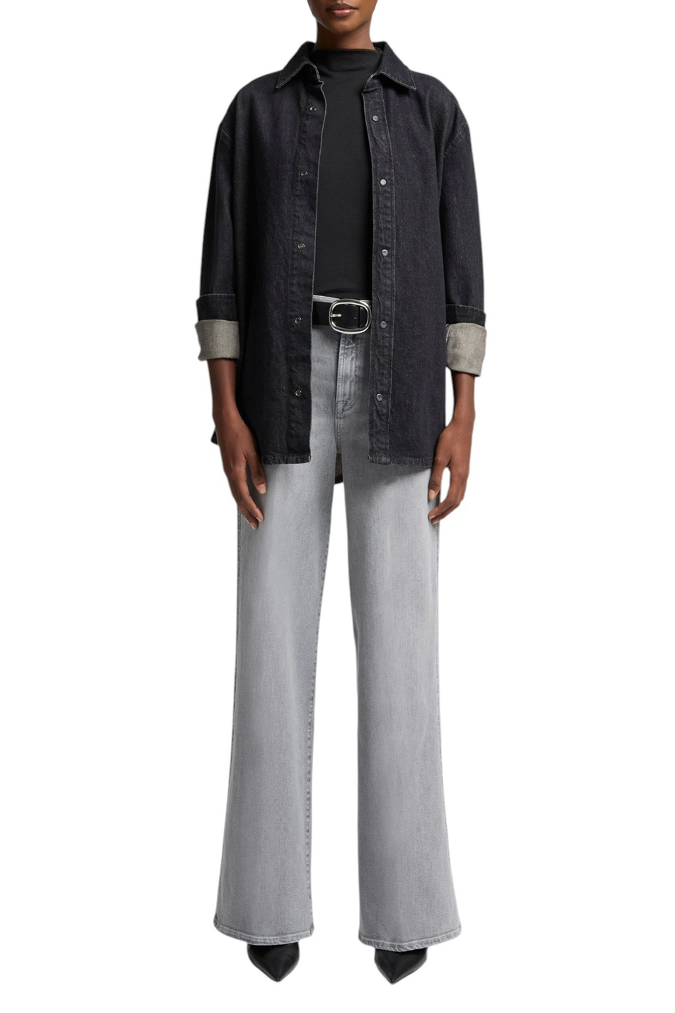 Женский 7 for all Mankind Джинсы LOTTA из смесового хлопка (цвет ), артикул 7UG20C66 | Фото 2
