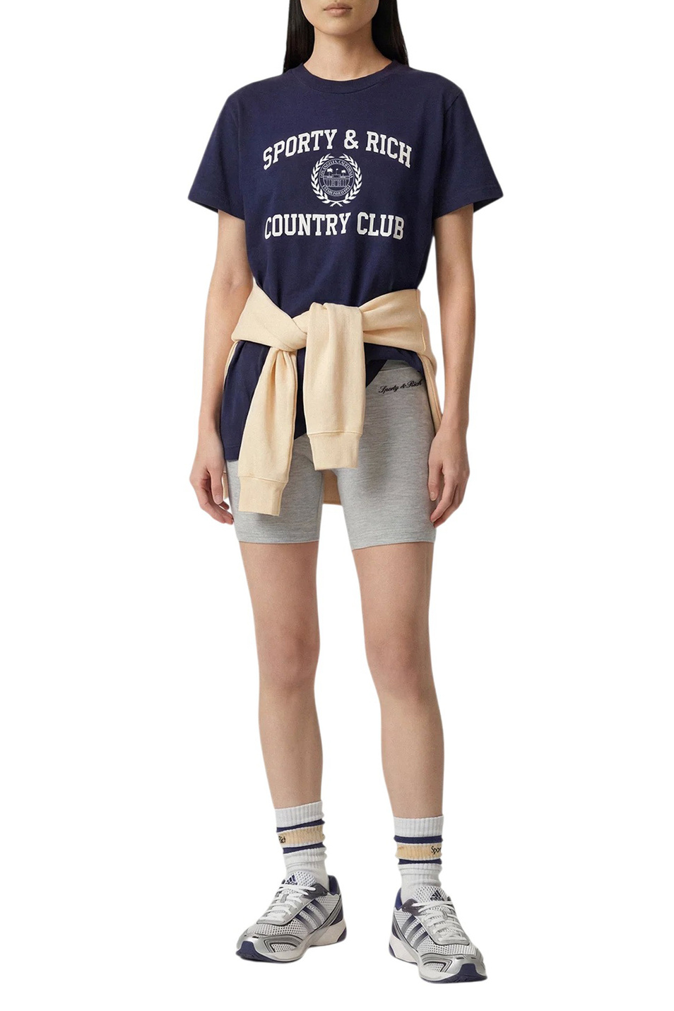 Женский Sporty & Rich Футболка Varsity Crest (цвет ), артикул TO11176218BL106 | Фото 3