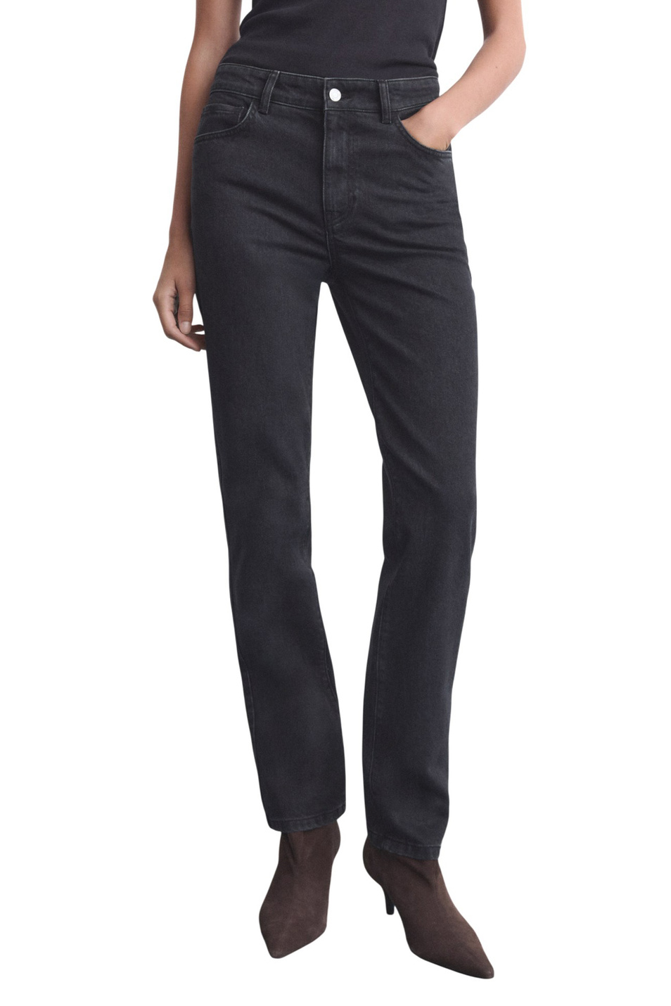 Женский Mango Джинсы BLANCA прямого кроя (цвет ), артикул 17026746 | Фото 3