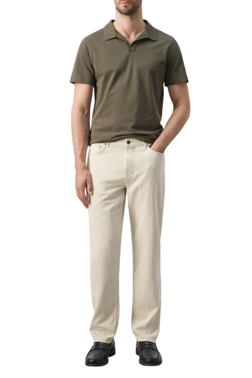 Мужской Mango Man Джинсы LORI однотонные (цвет ), артикул 27075983 | Фото 2