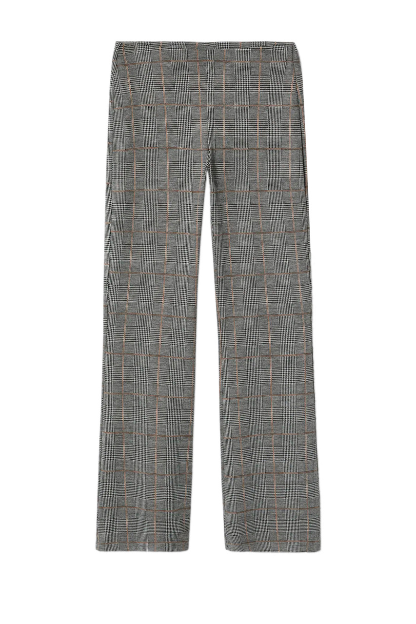 Расклешенные брюки GALO с принтом|Основной цвет:Серый|Артикул:37085961 | Фото 1