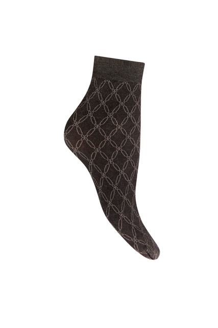Носки из смесового хлопка|Основной цвет:Серый|Артикул:45044 | Фото 1