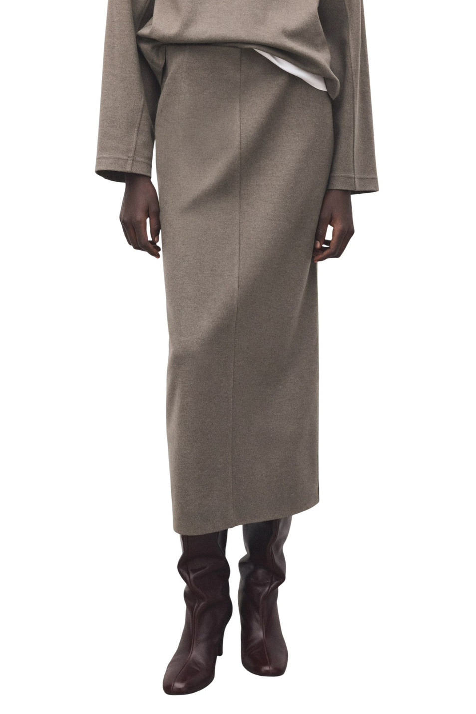 Юбка-карандаш CHILE|Основной цвет:Коричневый Женский Mango Юбка-карандаш CHILE (цвет ), артикул 27061287 | Фото 3