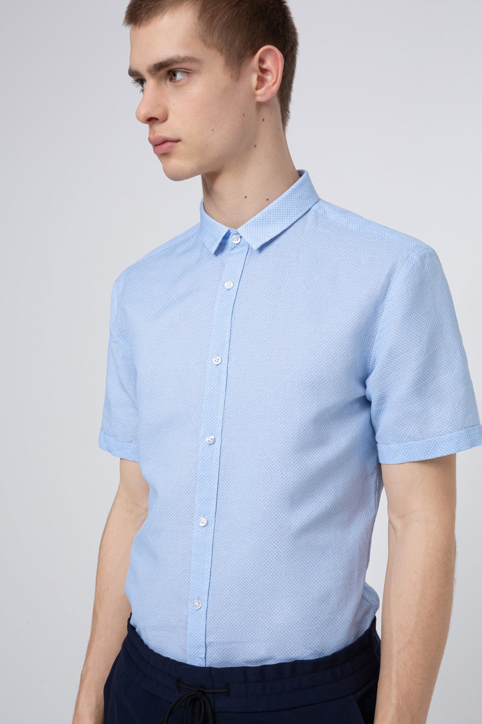 HUGO Рубашка из льна с добавлением хлопка (цвет ), артикул 50426485 | Фото 1