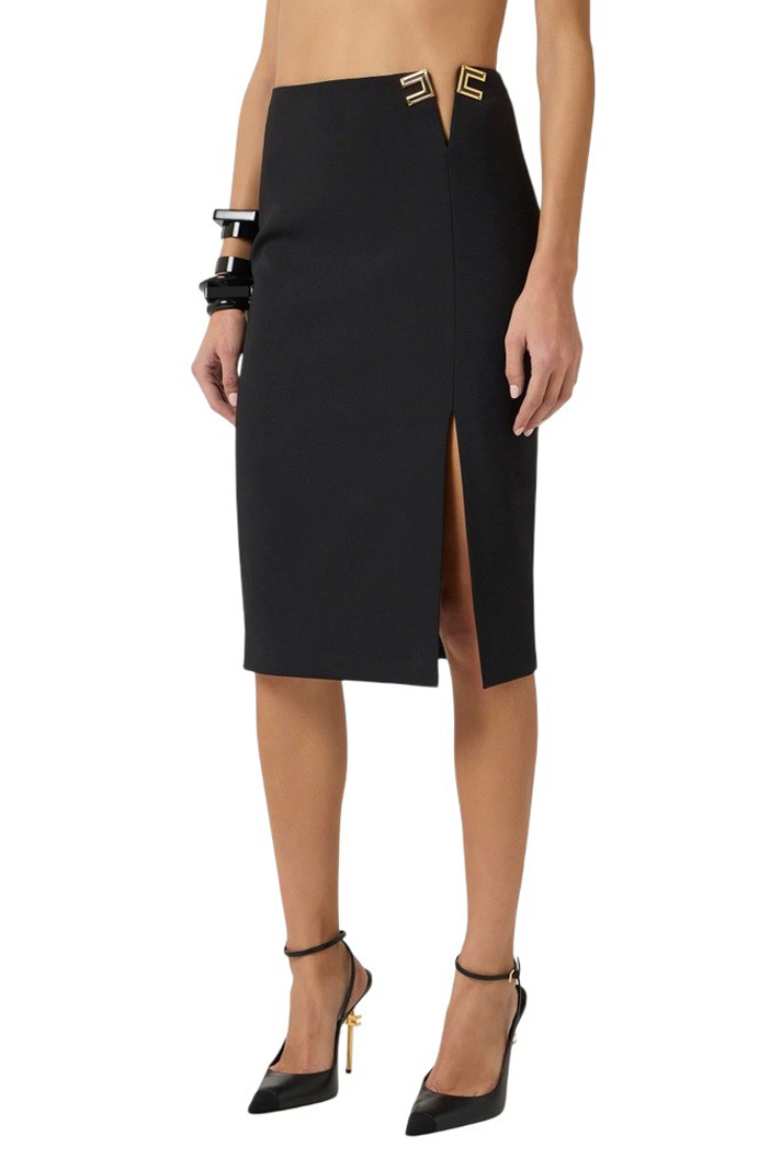 Женский Elisabetta Franchi Юбка с декором (цвет ), артикул GO14761E2 | Фото 3