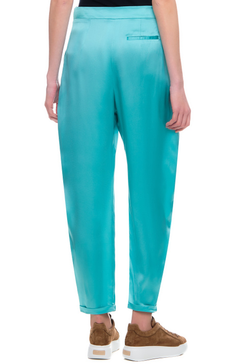 Emporio Armani Однотонные брюки из шелка ( цвет), артикул D4NP29-D2313 | Фото 6