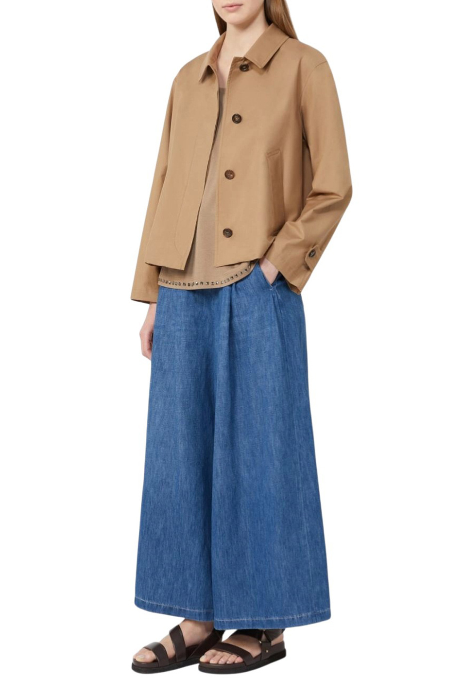 Женский Max Mara Брюки NASTRO из денима (цвет ), артикул 2619181013 | Фото 2