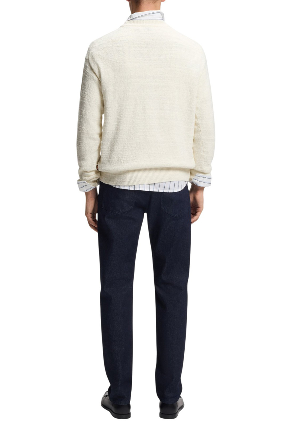 Джемпер Kerbert из смесовой шерсти|Основной цвет:Кремовый Мужской BOSS Джемпер Kerbert из смесовой шерсти (цвет ), артикул 50555867 | Фото 4