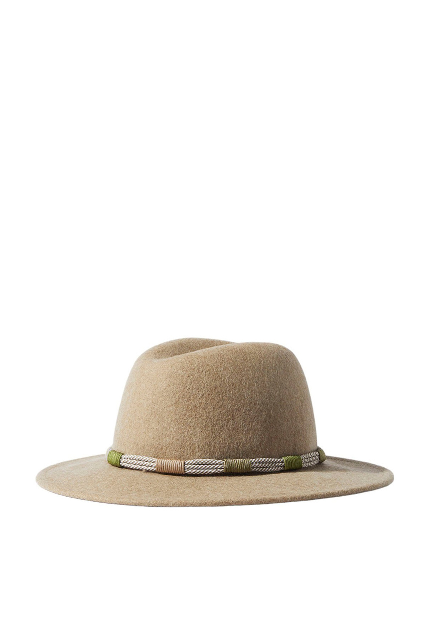 Шляпа из натуральной шерсти|Основной цвет:Бежевый|Артикул:215338 | Фото 1