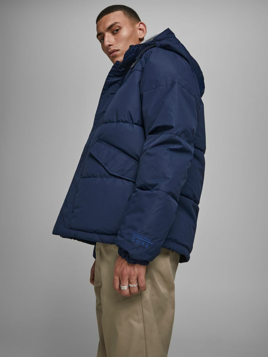 Стеганая куртка с капюшоном|Основной цвет:Синий Мужской Jack & Jones Стеганая куртка с капюшоном (цвет ), артикул 12178729 | Фото 4