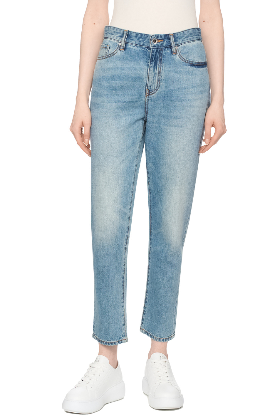 Женский Armani Exchange Джинсы облегающего кроя (цвет ), артикул XW000073-AF12851 | Фото 4