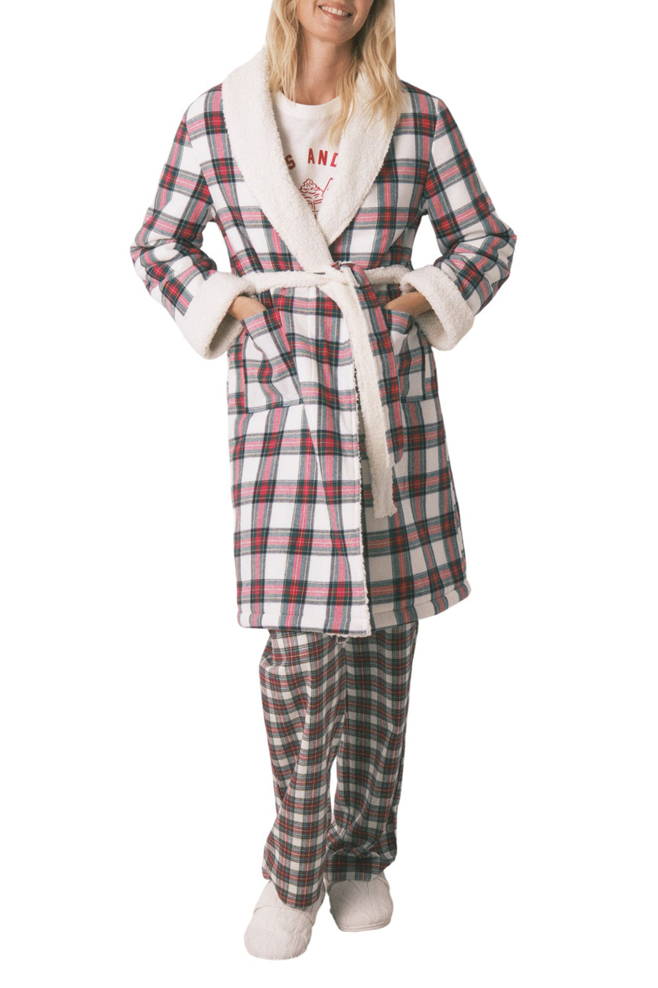 Женский Women'secret Халат с клетчатым принтом (цвет ), артикул 4682702 | Фото 1