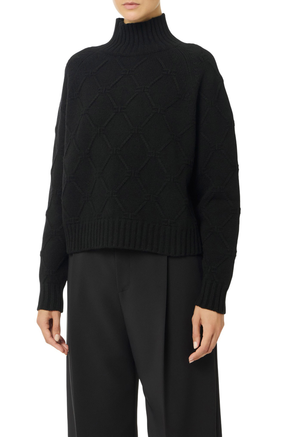 Женский Elisabetta Franchi Свитер из шерсти и кашемира (цвет ), артикул MK55T57E2 | Фото 2