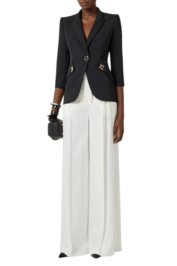 Женский Elisabetta Franchi Пиджак с декором (цвет ), артикул GI21561E2 | Фото 2