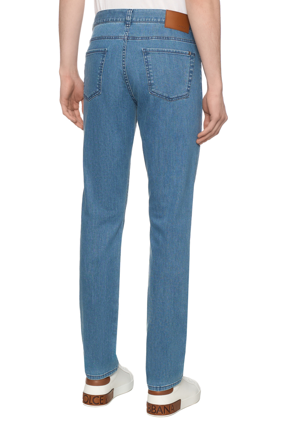 Мужской Canali Джинсы из эластичного хлопка (цвет ), артикул 91719PD00018 | Фото 5