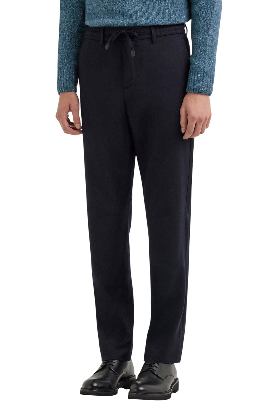 Брюки из шерсти|Основной цвет:Синий Мужской Canali Брюки из шерсти (цвет ), артикул V1659GAR03472 | Фото 3