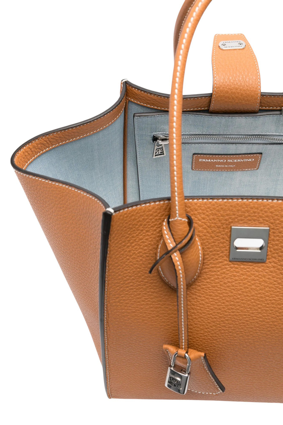 Женский ERMANNO SCERVINO Сумка Maggie из натуральной кожи (цвет ), артикул D463S354GMQ | Фото 3