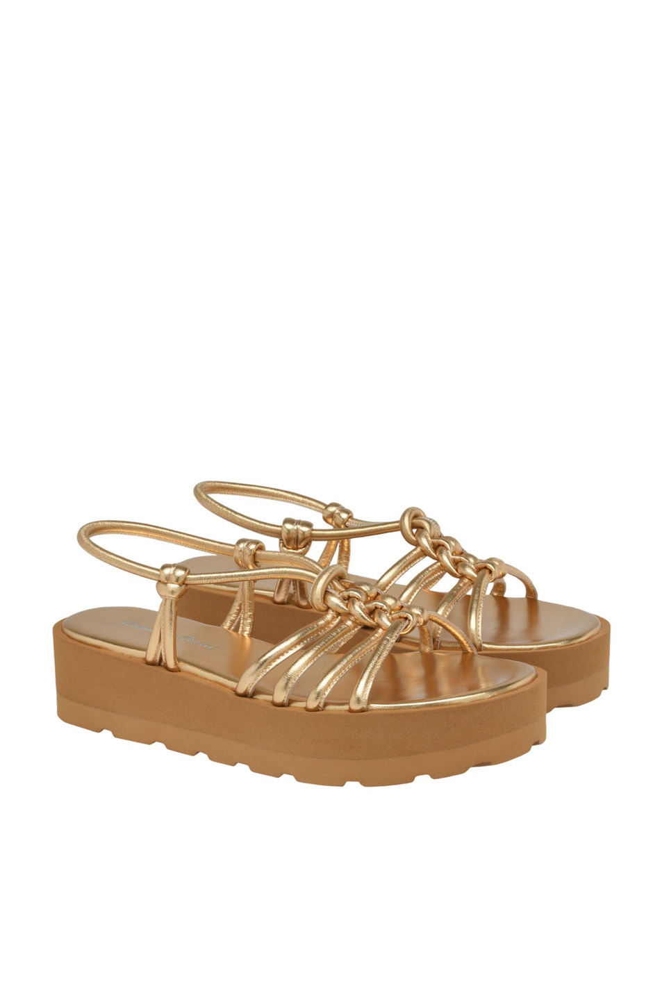 Женский Gianvito Rossi Сандалии HEBE из натуральной кожи (цвет ), артикул G32522.05GOM.NPSMEKO | Фото 2