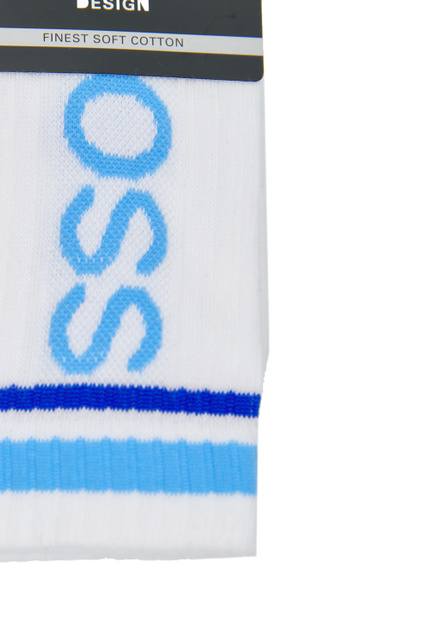 Носки из эластичного хлопка с фирменным логотипом|Основной цвет:Белый|Артикул:50452773 | Фото 2