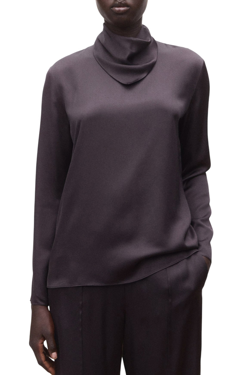 Женский Mango Блузка CLAUDIE с высоким воротником (цвет ), артикул 27084786 | Фото 3