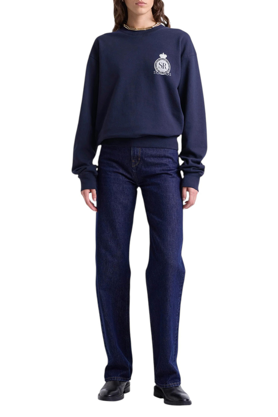Женский Sporty & Rich Свитшот Royal Club с логотипом (цвет ), артикул ST071620219BL106 | Фото 2