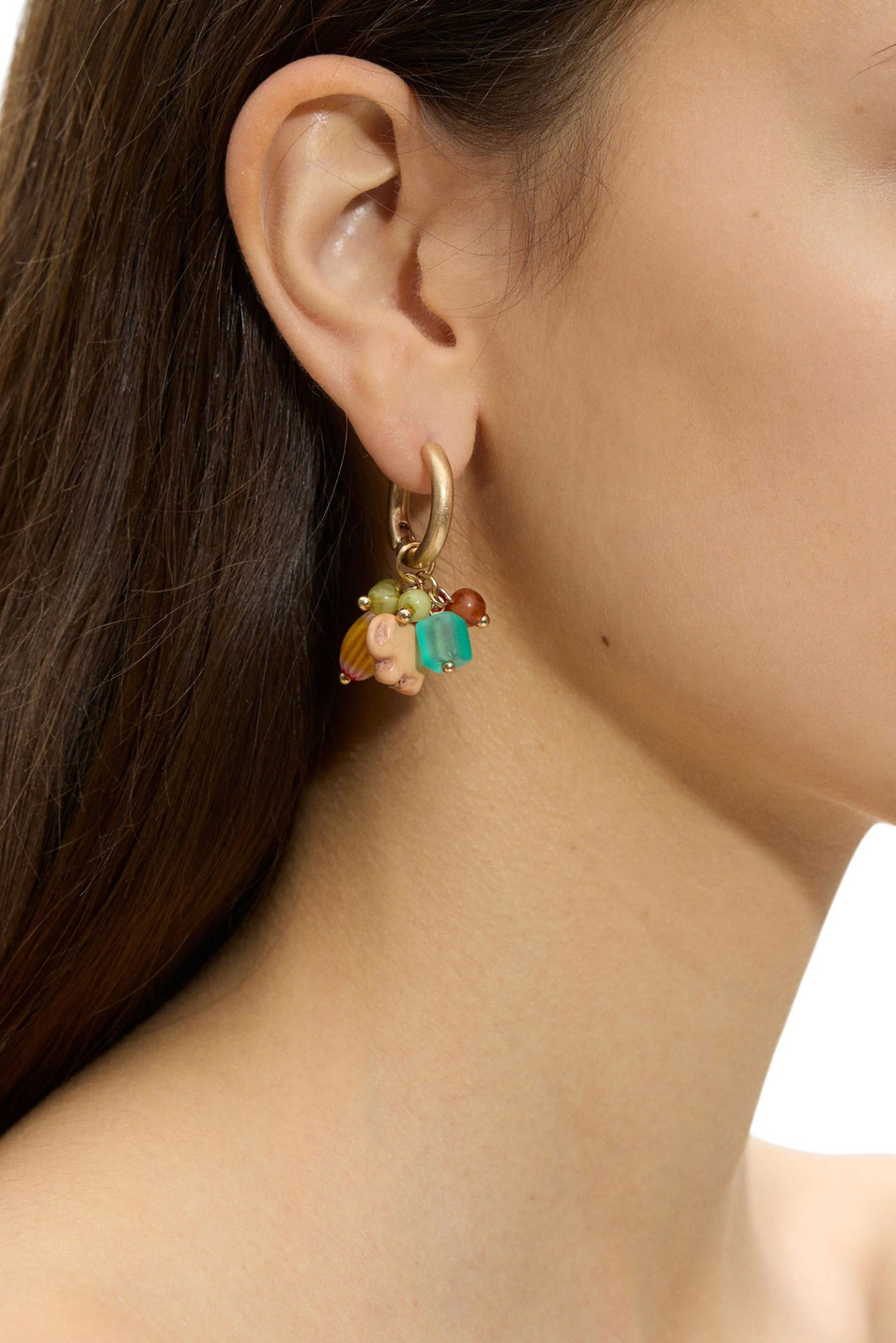 Женский Parfois Серьги-кольца с подвеской (цвет ), артикул 245676 | Фото 3